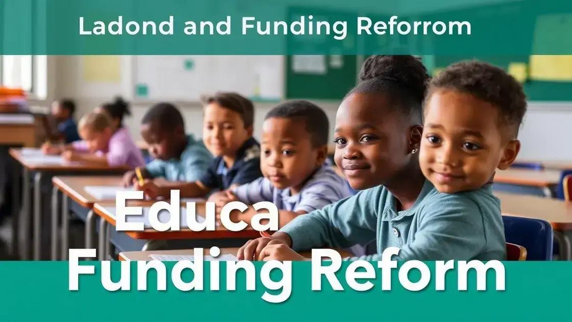 Education funding reforms: why they matter now