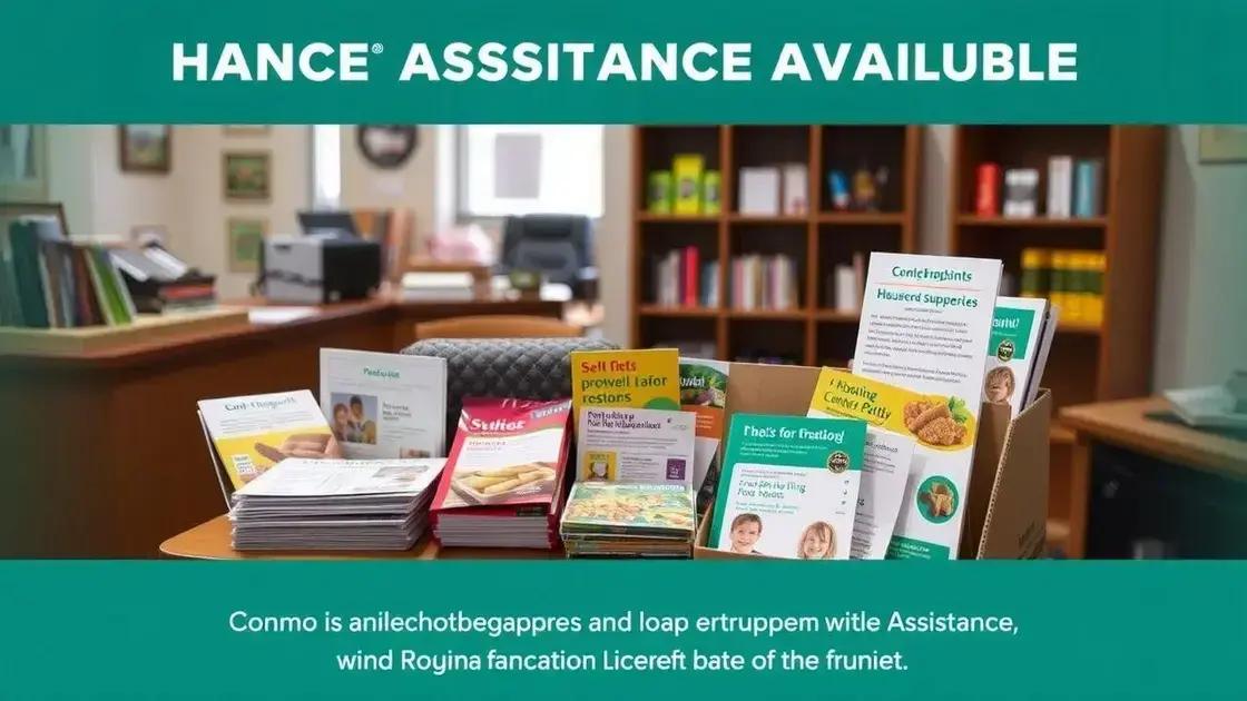 Types of financial assistance available