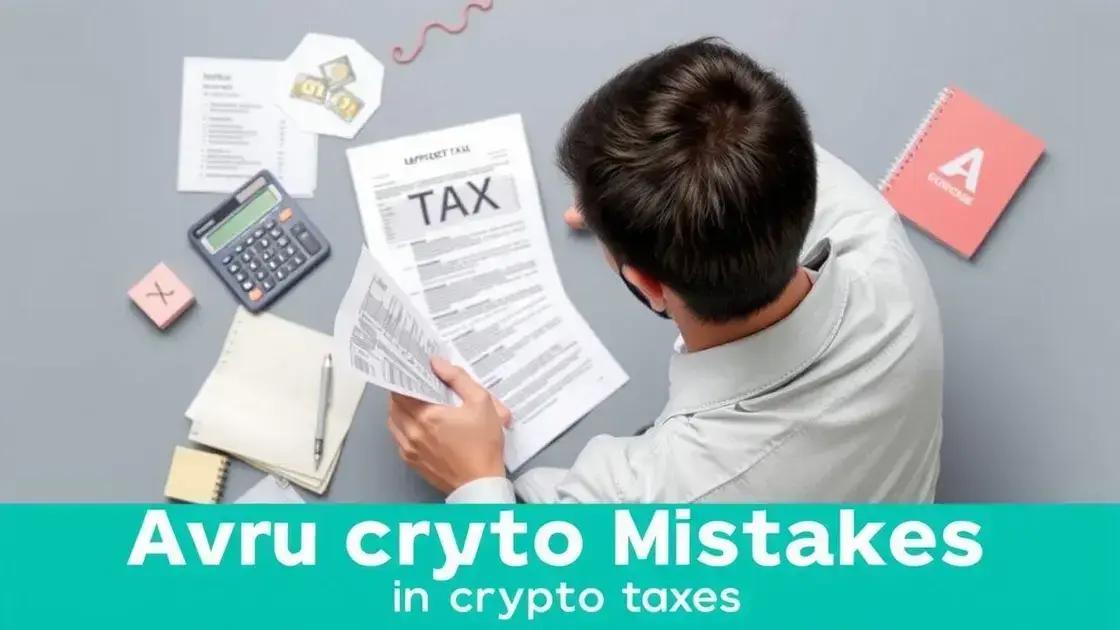 Common mistakes to avoid in crypto taxes
