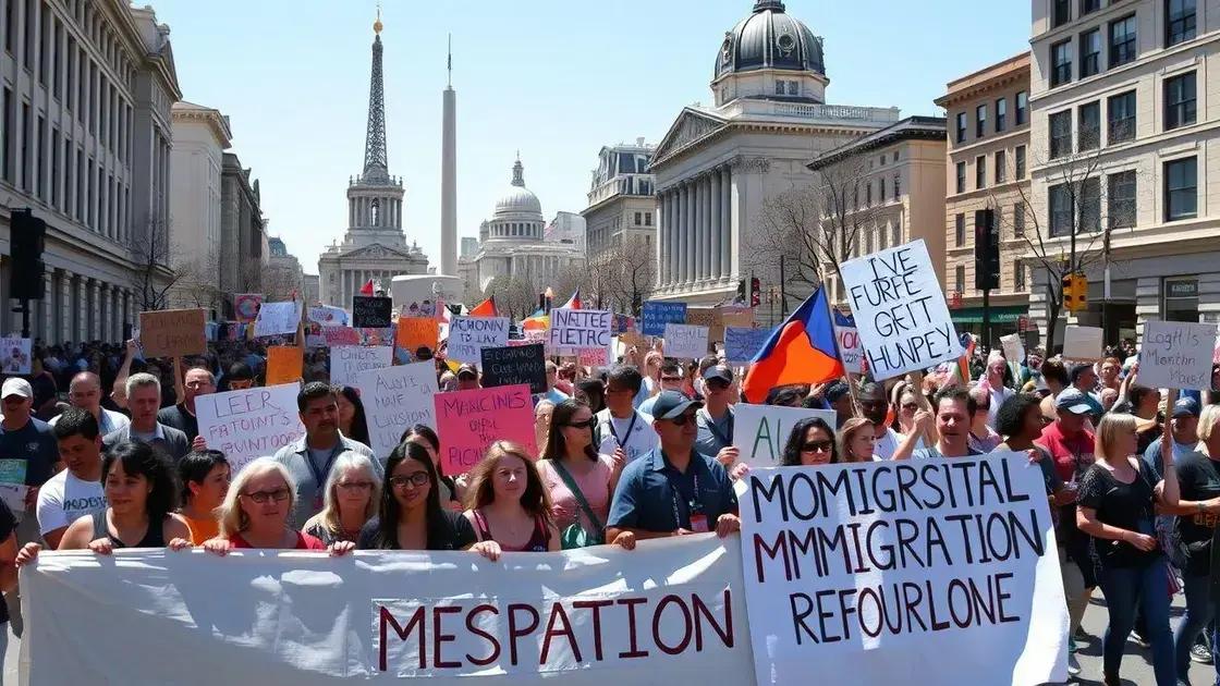 Immigration rights demonstrations escalate in April 2025