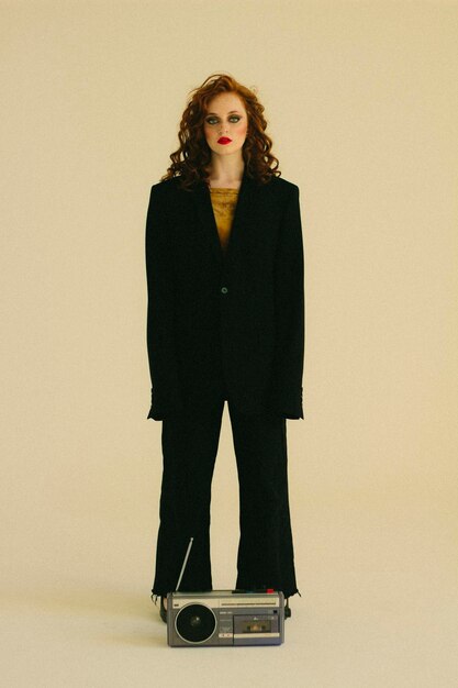 A collage illustrating various pantsuit styles: classic, oversized, and modern, each reflecting unique aesthetics.