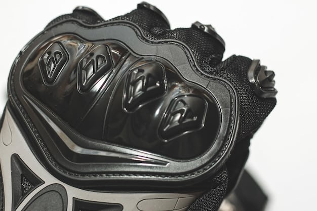 A close-up of futuristic sneakers made from recycled materials, featuring metallic details and a unique sole design.
