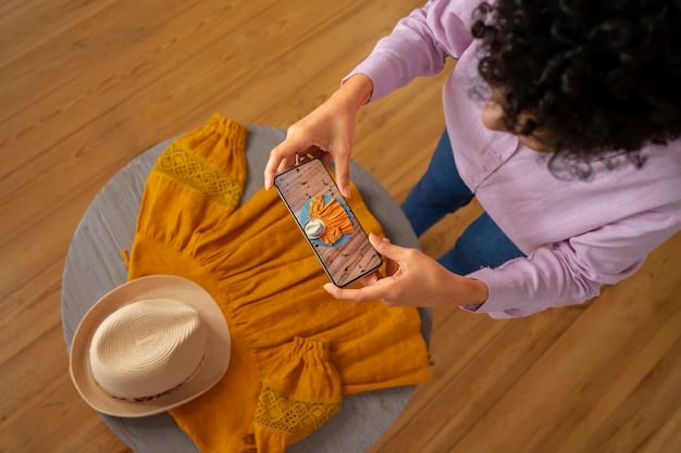 A close-up of a smartphone displaying the Shein app with a notification for a new collection. The app shows models wearing trendy clothing from the new collection.