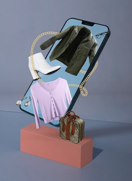 A collage of Shein clothing and accessories mirroring runway looks, highlighting the accessible price points.