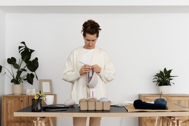 A brightly lit workspace featuring a person using a sewing machine to mend a tear in a bright pink Shein dress. The focus is on the precise hand movements and the modern sewing machine, with various sewing tools neatly arranged around the area.