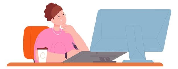 A person is sitting at a desk in front of a computer, thoughtfully typing their feedback on the healthcare reform consultation website. The room is well-lit and organized, with a calendar on the wall indicating the consultation deadline.