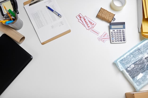 An overhead shot of various tax forms and receipts arranged on a desk, along with a calculator and a pen, symbolizing tax preparation and the importance of documentation for claiming deductions.