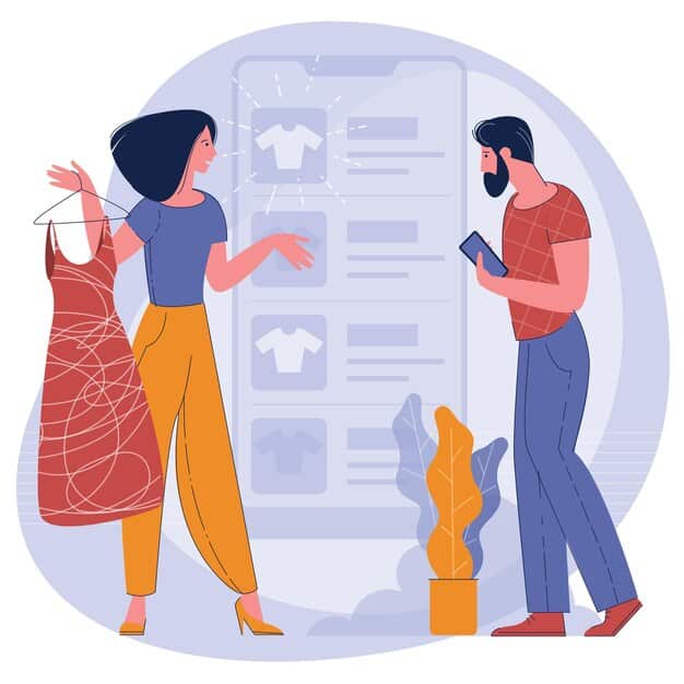 An illustration depicting a digital garment being copied and distributed without permission, highlighting the challenges of intellectual property protection in the digital fashion industry. Legal symbols and digital code are intertwined in the image.