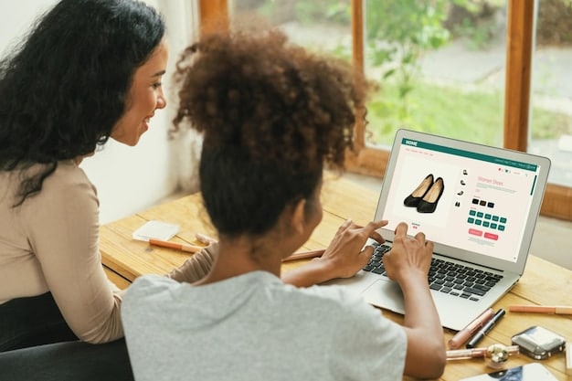 A person browsing Shein's website on a laptop, with a focus on reading customer reviews and paying attention to comments about sizing and fit of different clothing items.
