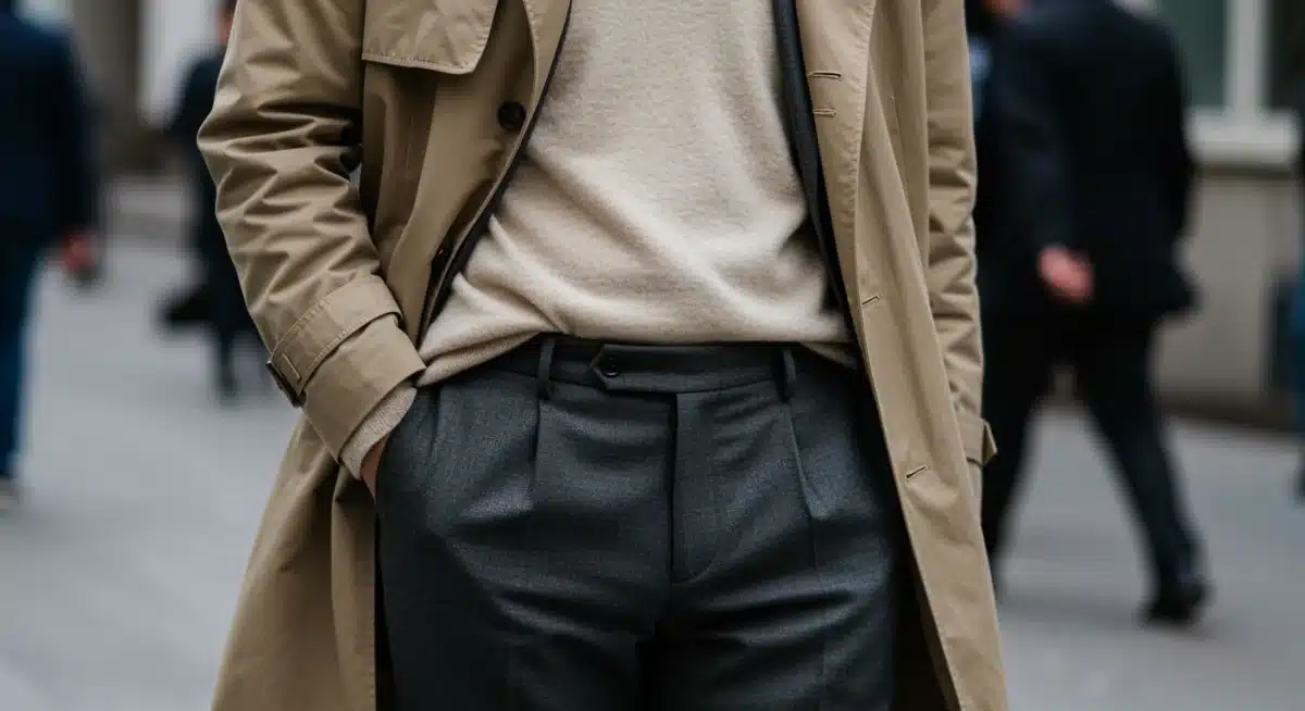 Individual demonstrating Quiet Luxury trend with minimalist outfit and subtle accessories