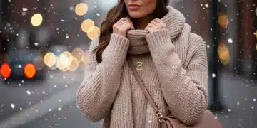 Woman showcasing SHEIN Winter 2026 accessory collections