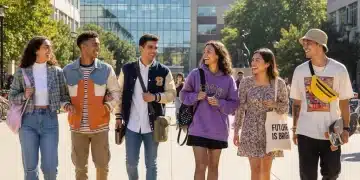 Students in trendy SHEIN back-to-school outfits on campus 2026