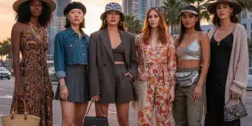 Stylish women accessorizing Shein outfits for 2026 fashion trends.