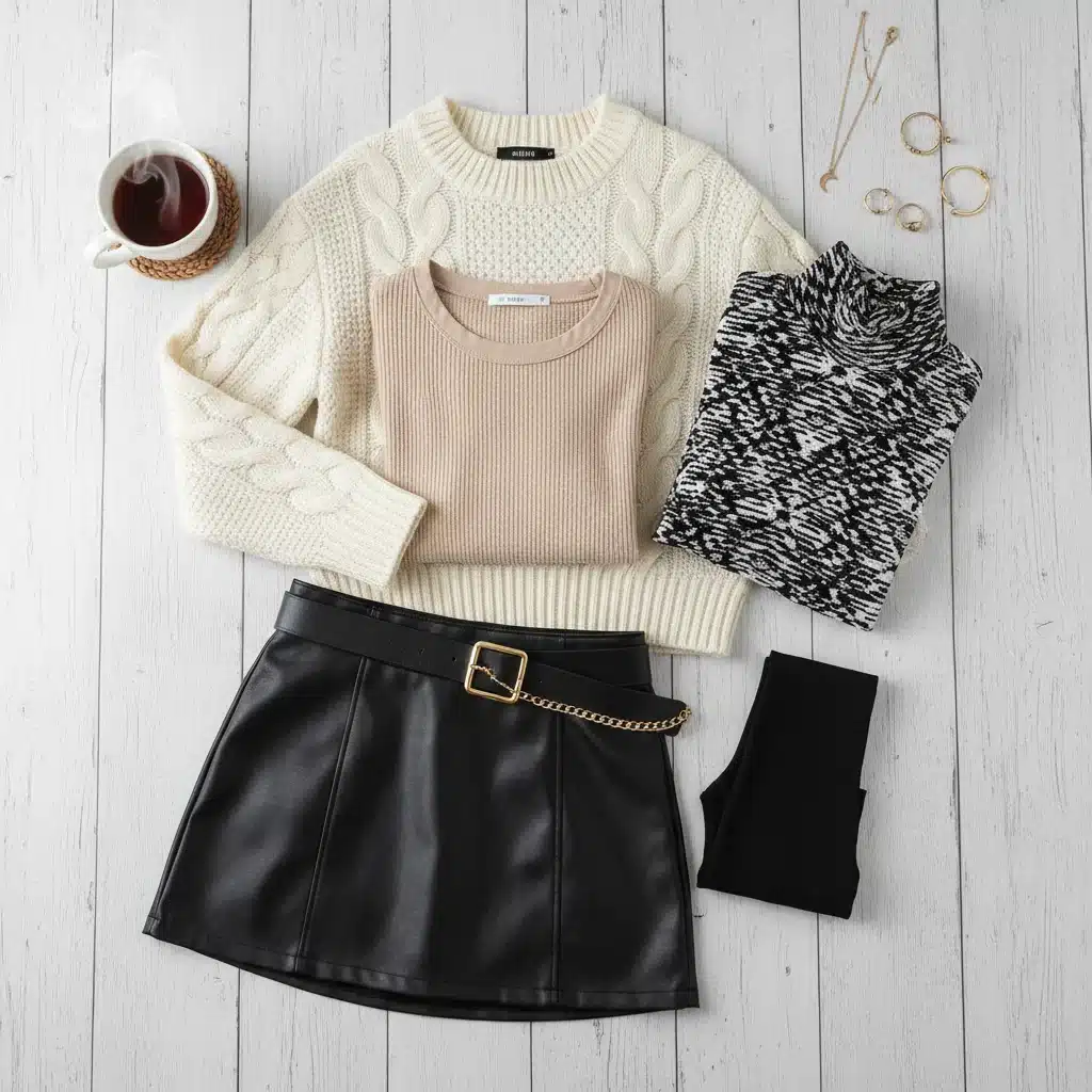 SHEIN layering essentials for cold weather