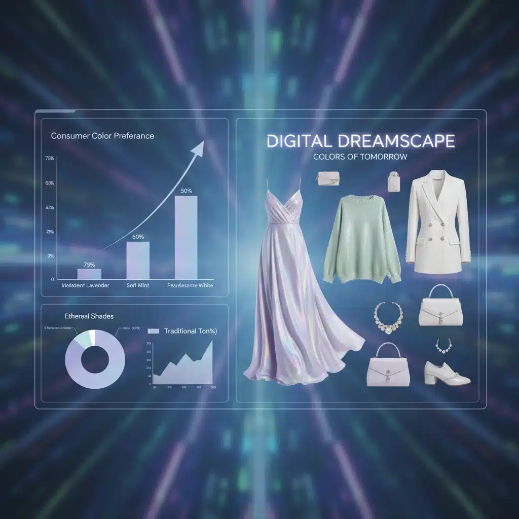 Data visualization of consumer color preferences digital dreamscape