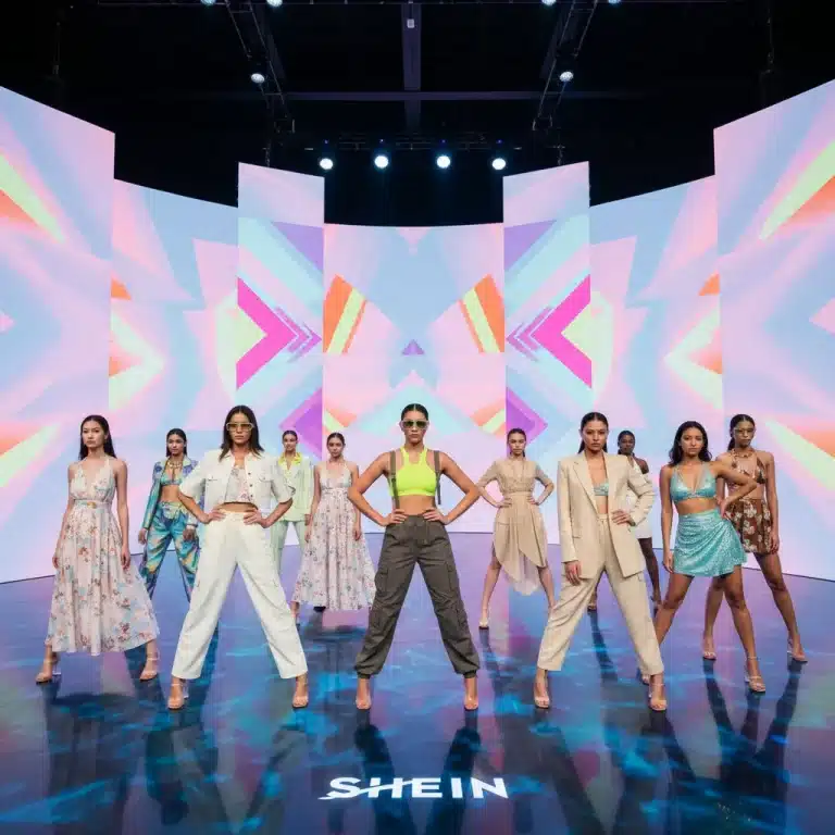 SHEIN 2026 Spring Summer Collection diverse models vibrant colors