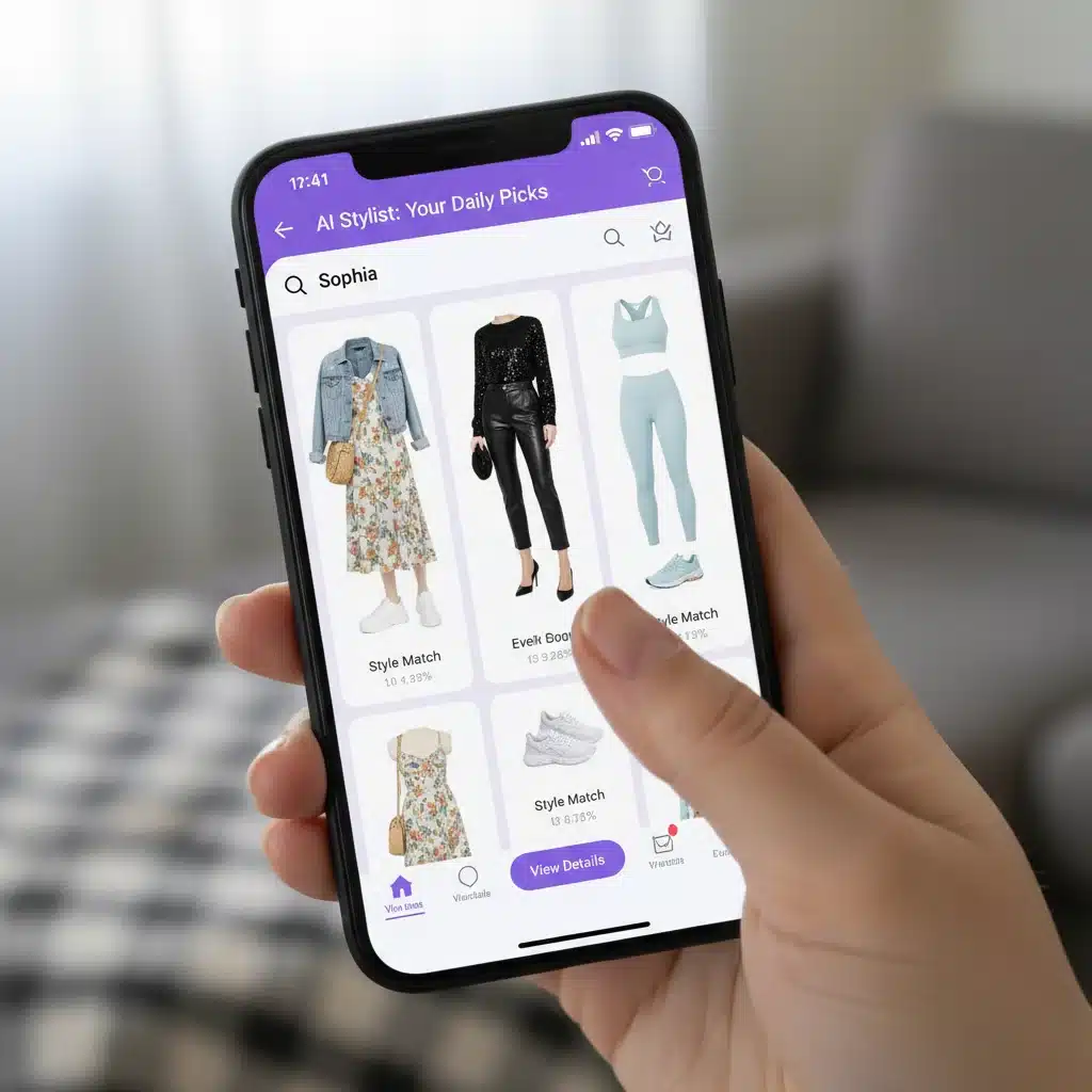 SHEIN app showing AI-powered personalized outfit recommendations