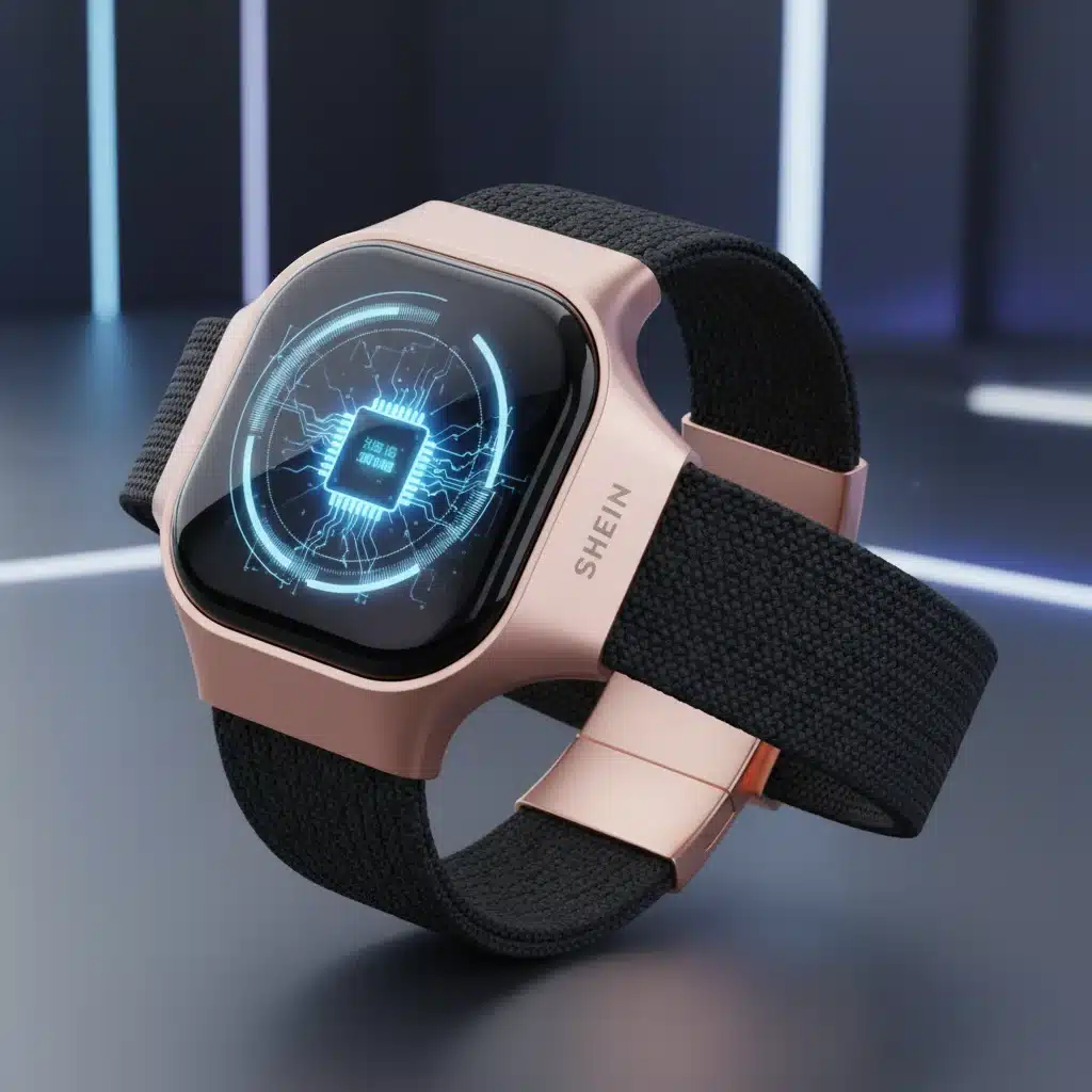 SHEIN smart bracelet with embedded microchip and subtle data display