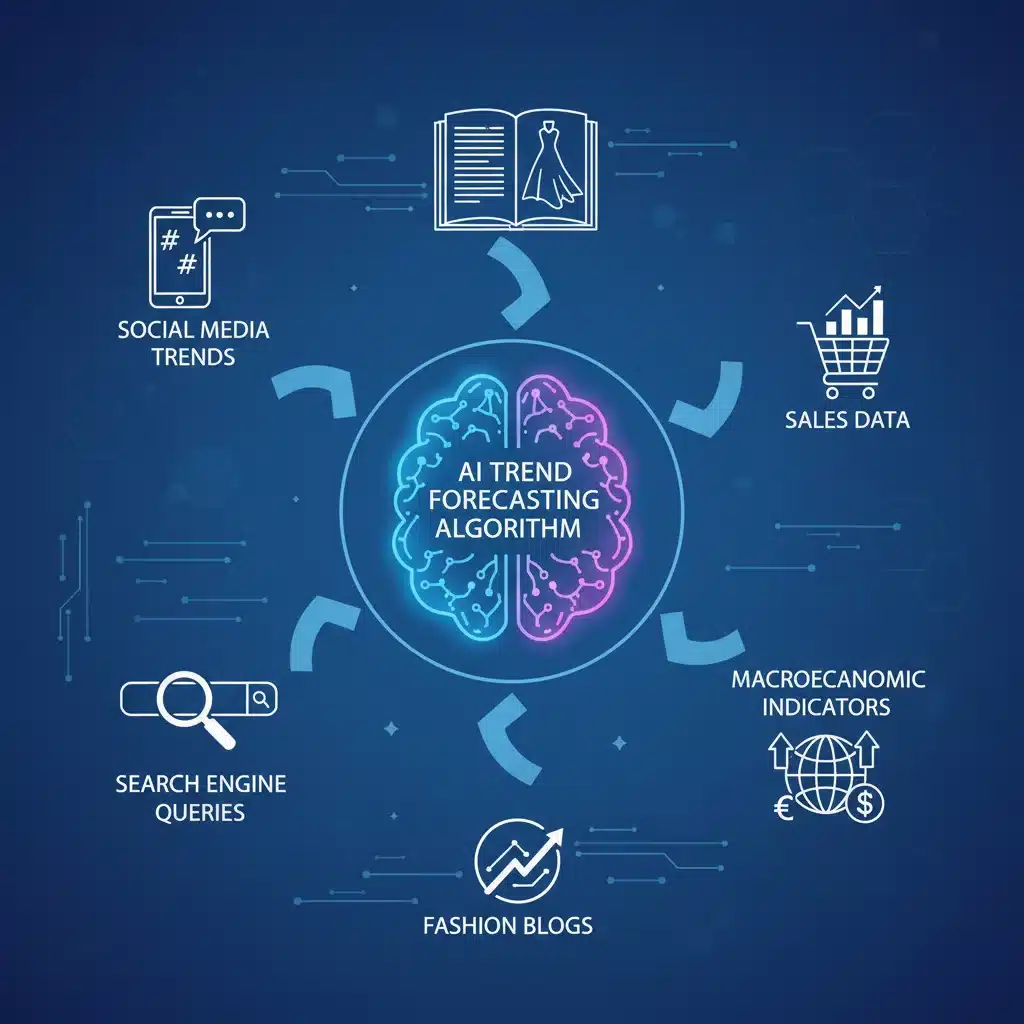 Data sources for AI trend forecasting in fashion retail