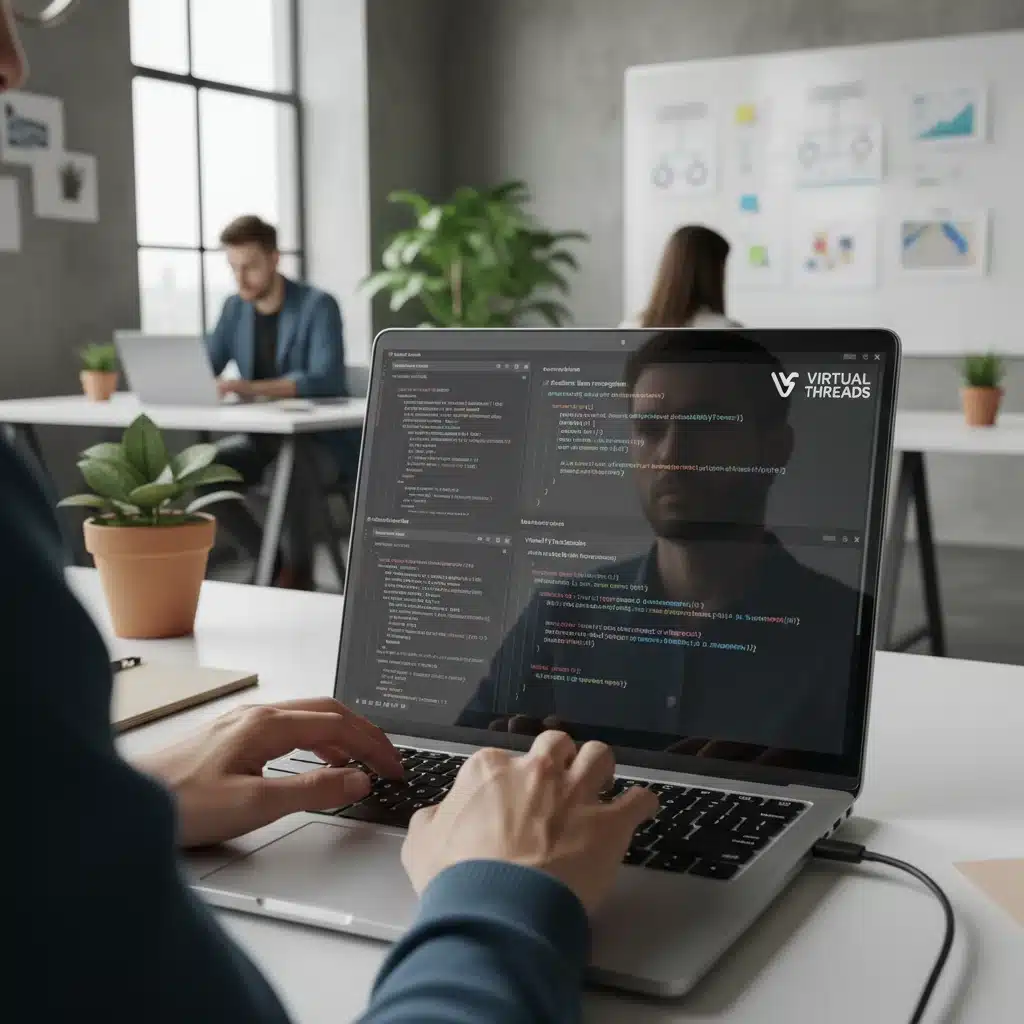 Software developer coding augmented reality try-on features for an e-commerce fashion platform.