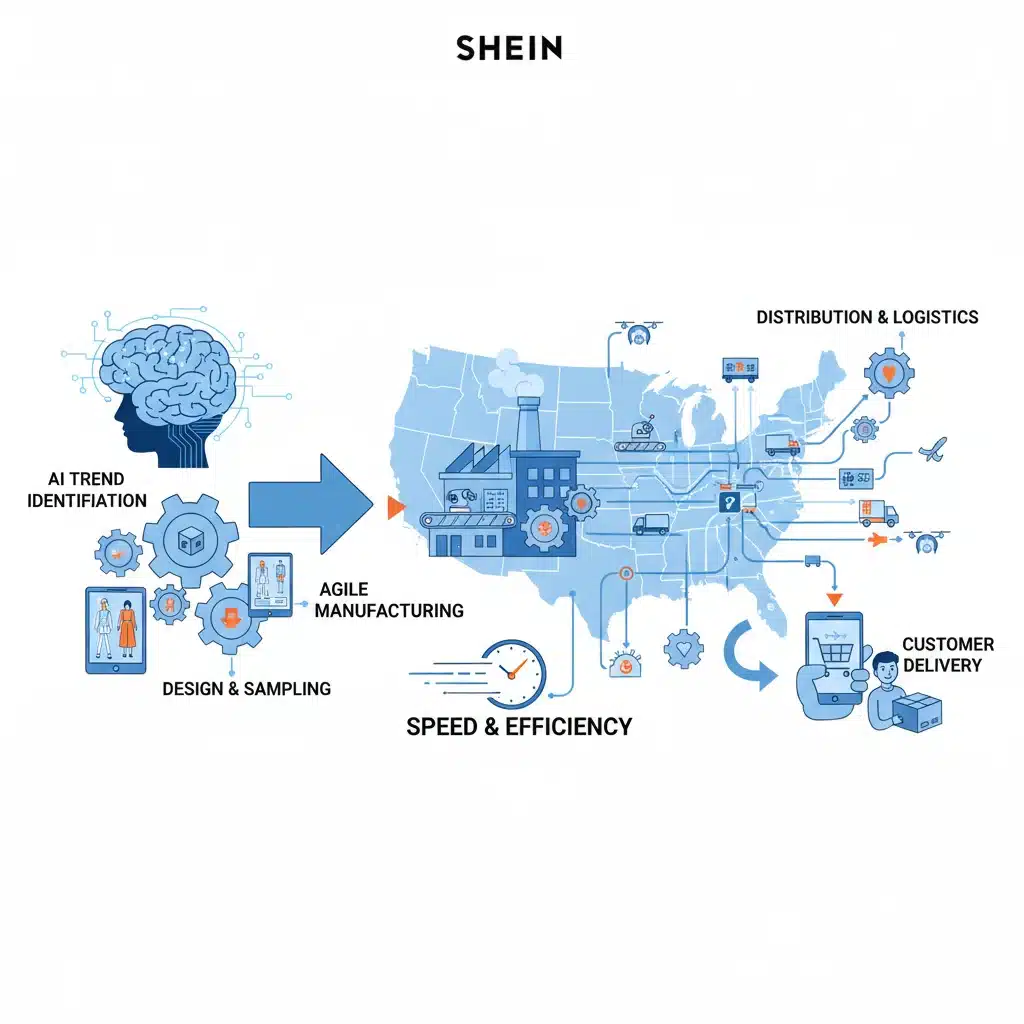 SHEIN's optimized supply chain with AI-driven insights