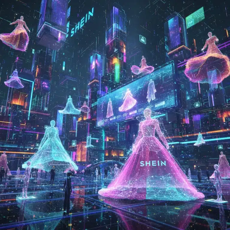 SHEIN's metaverse marketplace entry with digital fashion assets